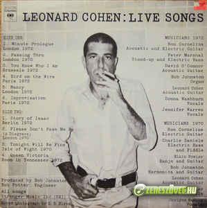 Leonard Cohen  -  Live Songs